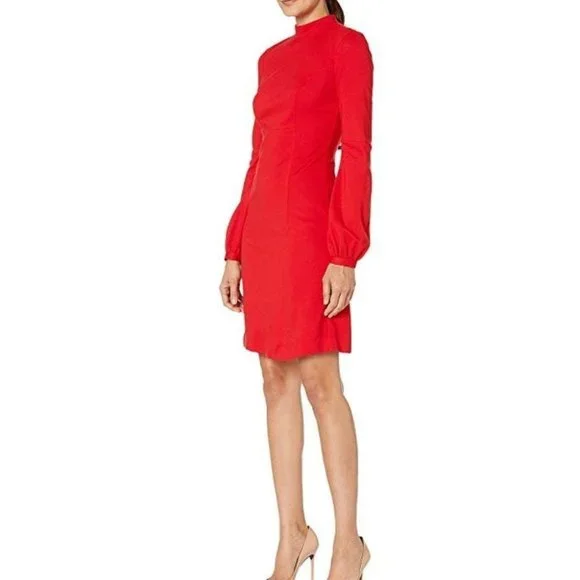 Trina Turk Indra Crimson Red Career Sheath Dress - Picture 3 of 3